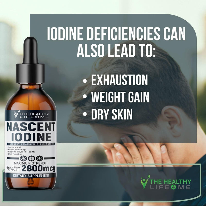 [Australia] - Nascent Iodine Organic | 2800mcg | Potassium Iodide | Iodine Supplement | Iodine Drops | Vegan | Clear Color | Large 2oz 