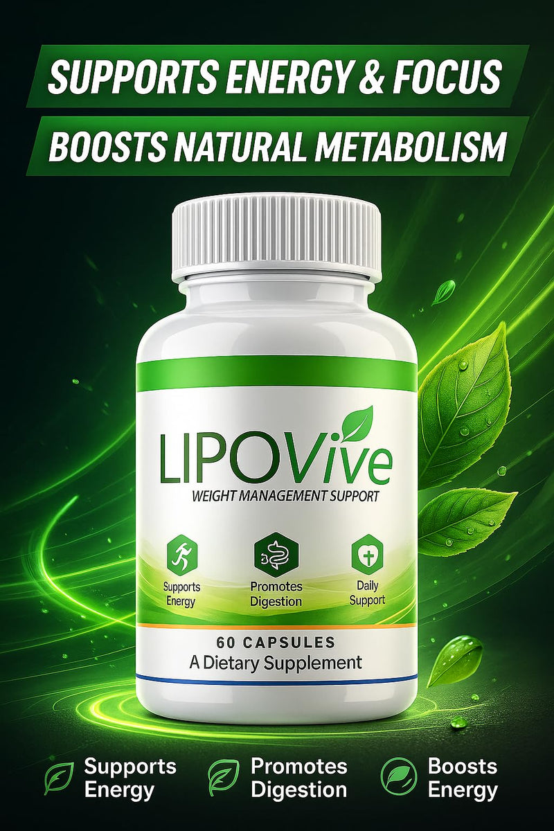 Lipovive/Weight Management Capsules - Natural Ingredients - 60 Capsules/Supplement Heaven