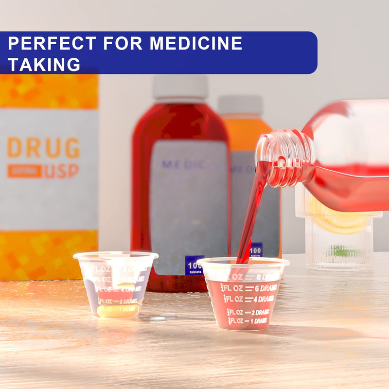 [Australia] - disposable medicine cups graduated, bulk pack of 300, 1 oz (30ml) small plastic measuring cup for liquid medication, paint, epoxy, pill and resin 