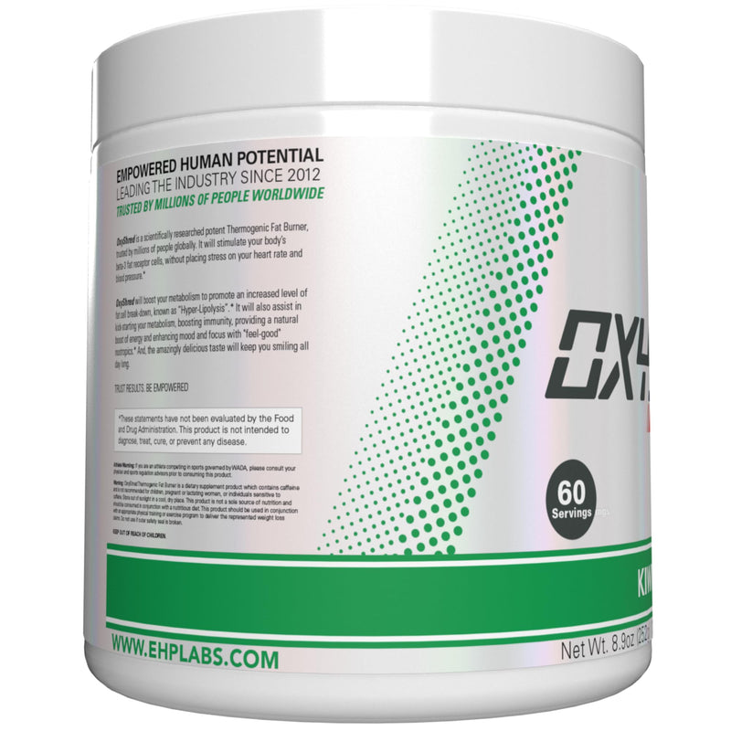 [Australia] - EHP Labs OxyShred Pre Workout Powder - Preworkout Powder with L Glutamine & Acetyl L Carnitine, Energy Boost Drink - Kiwi Strawberry, 60 Servings 