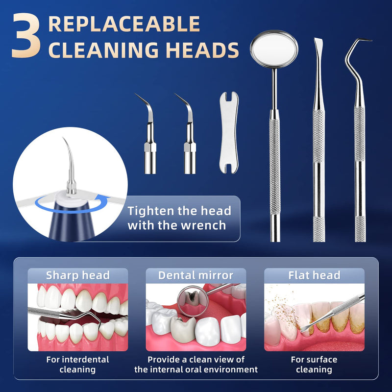 [Australia] - Plaque Remover for Teeth - Tartar Remover for Teeth, Dental Calculus Remover Teeth Cleaning Kit 