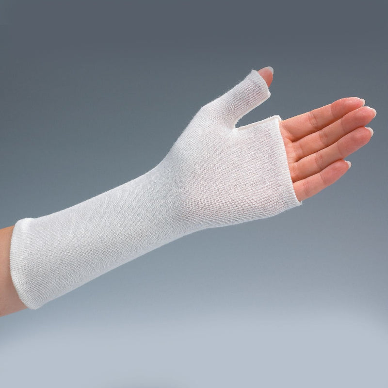 [Australia] - Rolyan Thumb Spica Stockinette, Stockinette Tubing, Cotton Stockinette for Pre-Wrap Use, Cotton Wrist Sleeve for Skin Protection Under Splints, Splint Fabrication Liner, Pack of 10, Size Small 