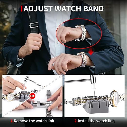 Watch Band Tool Kit - Watch Link Remover, Spring Bar Tool Set for Watch Repair and Watch Band Replacement