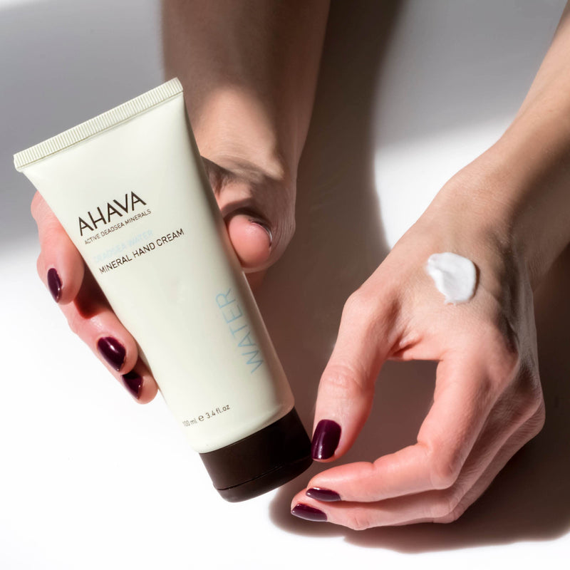 [Australia] - AHAVA Dead Sea Water Mineral Hand Cream - Hand Moisturizer For Dry Cracked Hands, Light & Fast Absorbing, Enriched with Exclusive blend Osmoter, Smoothing Witch Hazel & Soothing Allantoin Original 3.4 Fl Oz (Pack of 1) 