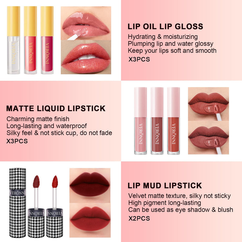 [Australia] - VERONNI Makeup Set,All In One Makeup Kit for Women Full Kit,Multipurpose Women's Makeup Sets,Beginners and Professionals Alike,Easy to Carry (Kit 011 (22pcs)) 