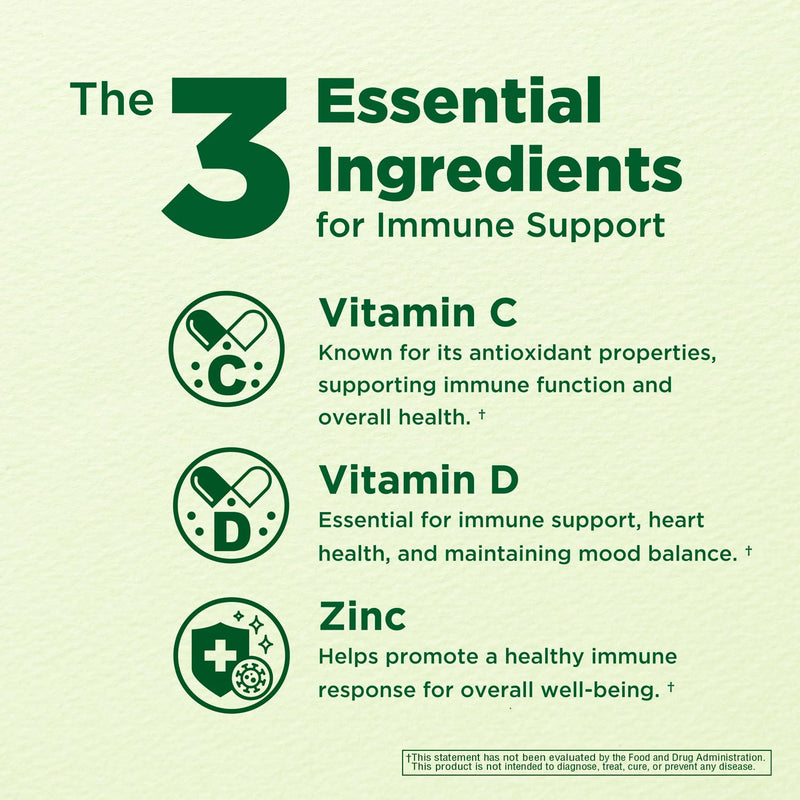 Immune Boost Complex – Vitamin C 900mg, D3 2,500 IU & Zinc 25mg for Immune System Support, 60 Veggie Caps | Innervis Nutrition
