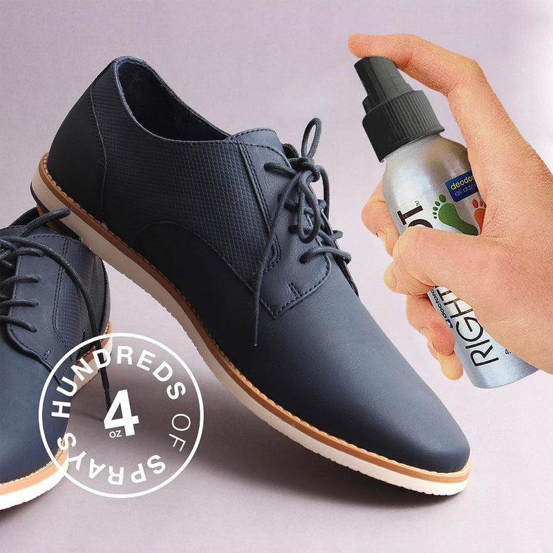 Shoe Deodorizer Foot Spray, RightFoot Odor Eliminator, 4 Fl Oz 4 Fl Oz (Pack of 1)