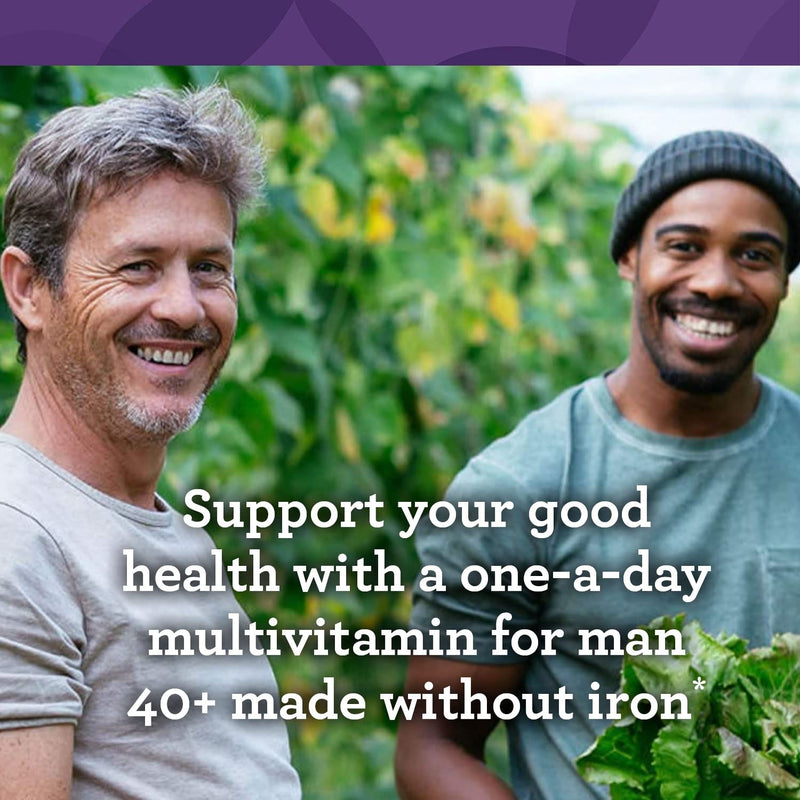 INNATE Response Formulas Mens Multivitamin Over 40 Iron Free, 60 Tablets | One Daily for Men Over 40, Vitamin C, B12, B6, D3 & Zinc, Vegetarian, Non-GMO, Kosher, 60 Servings