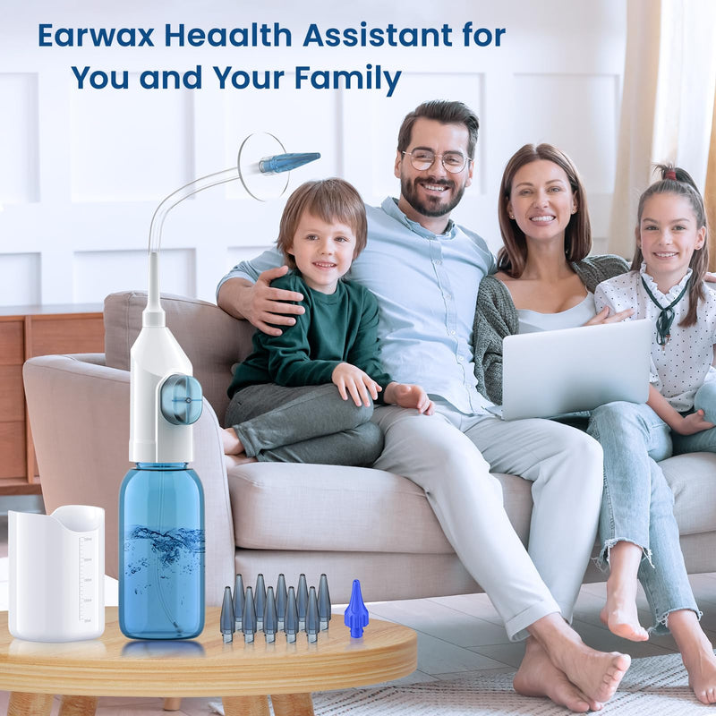 [Australia] - Ear Wax Removal, Ear Wax Removal Tool, Ear Cleaning Kit, Manual Ear Irrigation Flushing System, Safe and Effective to Clean Ear Built Up Wax 
