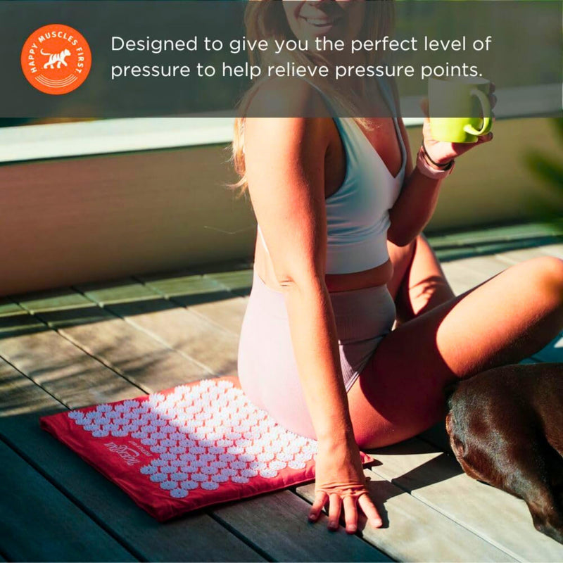 [Australia] - Tiger Tail Toothy Acupressure Energy Mat for Neck, Back, Shoulder, and Feet Pain Relief - Release Endorphins, Reduce Stress, Revitalize Energy Levels 