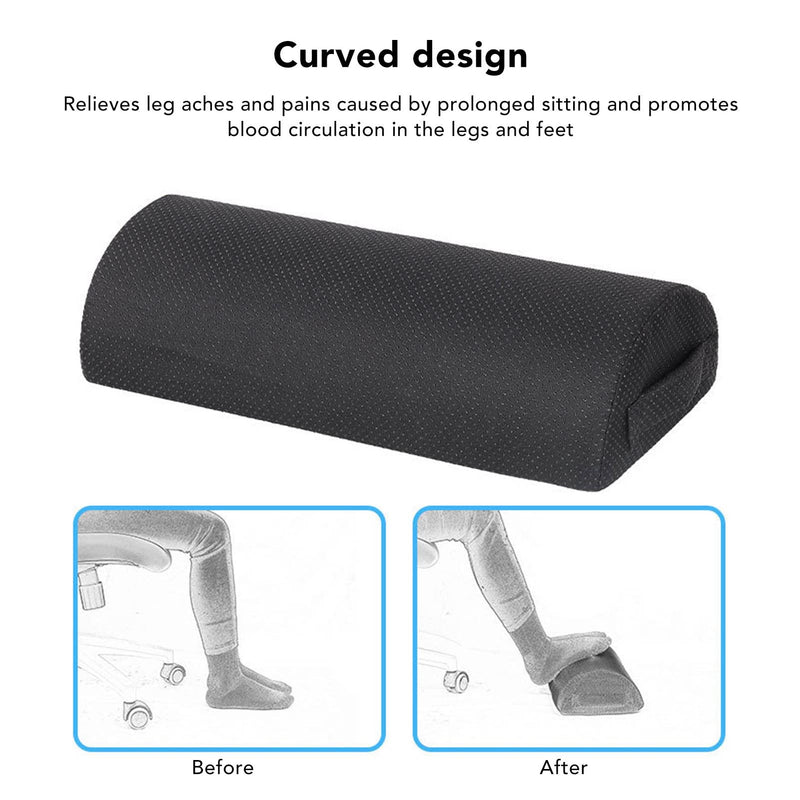 [Australia] - Half Moon Bolster Pillow for Legs, Knees, Lower Back and Head, Half Round Support Pillow, Massage Bolster, Lumbar Support Pillow for Bed, Sleeping, Improves 