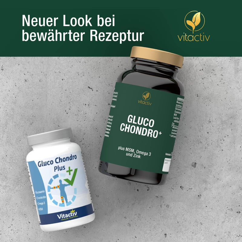 [Australia] - GLUCO CHONDRO PLUS, unique composition of glucosamine, chondroitin, MSM, Omega 3 and zinc, for bone maintenance etc. (90 tablets) 