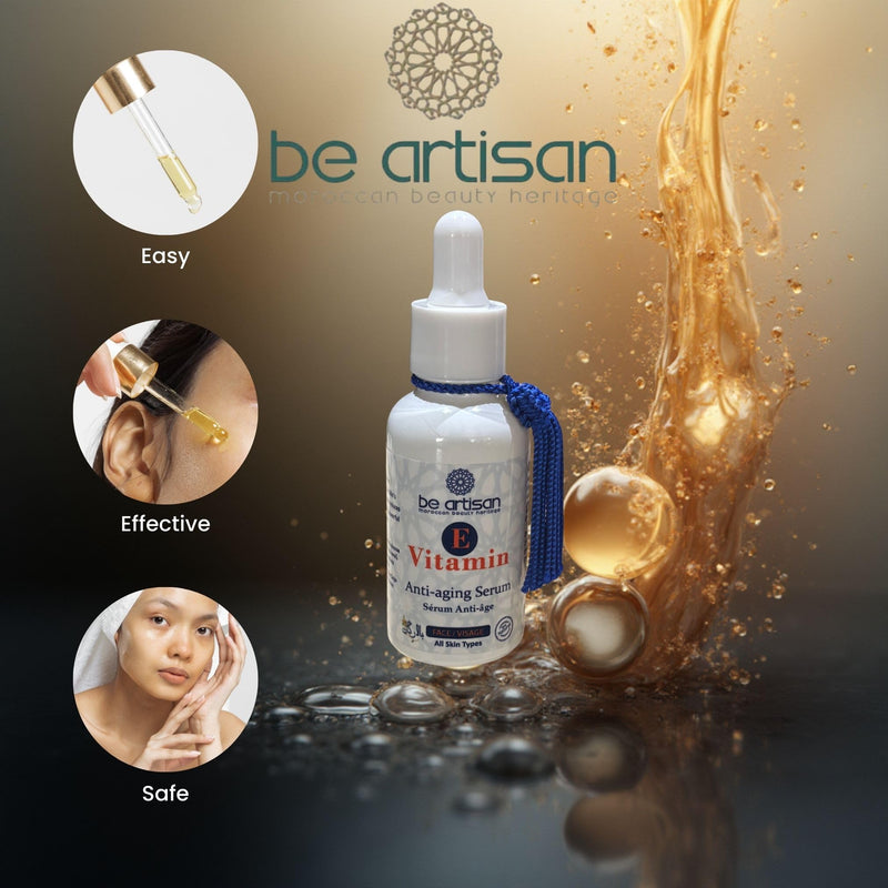 Vitamin E Face Serum – Moroccan Anti-Aging Hydrating & Nourishing Serum for Smooth, Radiant Skin – 30 ml