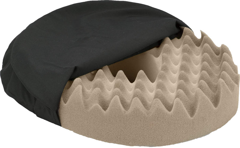 [Australia] - NOVA Medical Products Donut Pillow Seat Cushion with Convoluted â€œEgg Crateâ€ Foam, Travel Ring Cushion, Removable & Washable Black Cover 