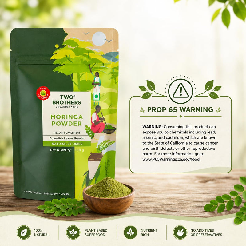 Moringa Oleifera Powder| 100% Pure Immunity Booster|Vitamin C, Iron| 12 Oz 3.5 Ounce (Pack of 3)