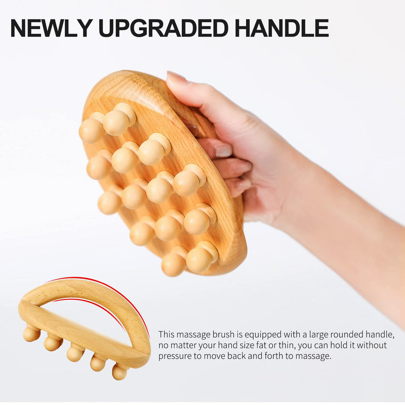 [Australia] - Wood Therapy Massage Tools,Wooden Massage Body Brush for Cellulite Remover,Itchy Skin Relief,Body Shaping,Professional Maderoterapia Kit Colombiana,Lymphatic Drainage Massager(1 Pack) 1pcs 