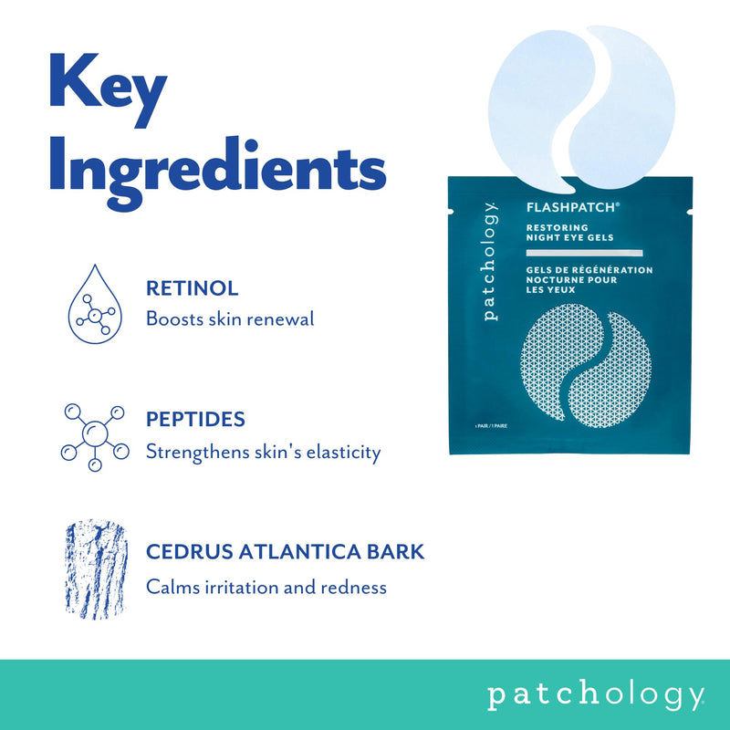 Patchology Patching All The Way Gift Set – Hydrating Gel Masks with Collagen, Retinol, Hyaluronic Acid & Vitamin C – Holiday Skincare Set with 5 Pairs for Puffy Eyes, Dark Circles & Fine Lines