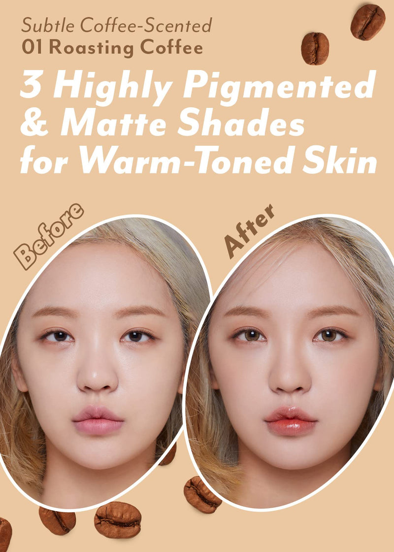 [Australia] - I'm Meme Palette - Afternoon Tea Contour | Roasting Coffee, 0.4oz + NOONI Korean Cleansing Oil - Snow Aqua 0 LHA Toning Pore Care Korean Facial Oil Cleanser, 6.76 fl.oz Bundle 