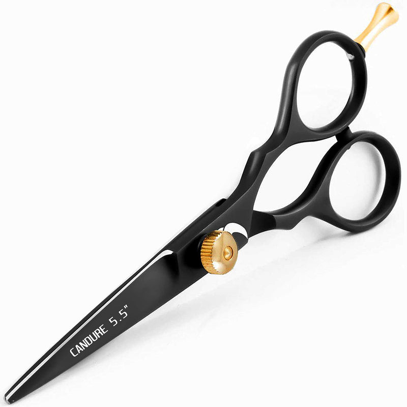 [Australia] - Candure Hairdressing Scissors Professional Hair Cutting Scissors Sharp Premium Perfect Haircut Hairdressing Scissors Stainless Steel Hair Scissors for Men, Women, Children and Adults 5.5 Inches 