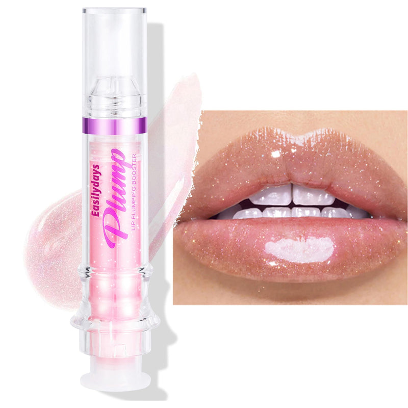 Lip Plumping Booster, Spicy Lip Lipstick, Lifter Gloss, Hydrating, Volumizes & High-Shine Lip Plumping Lip Glass Mirror Lip Glaze Lip Makeup, Plump & Pout Lip Plumper for Women Girls (#02) #02