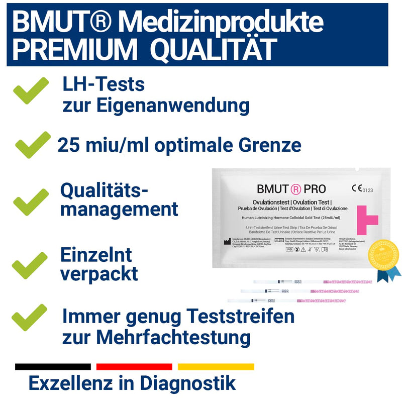 [Australia] - 50x ovulation test LH test 25miu/ml - optimal limit/sensitivity - ovulation test strips - test strips for urine 50 