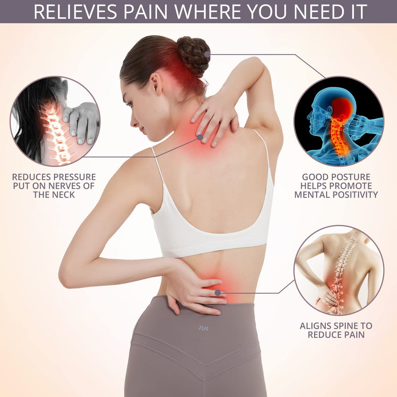 [Australia] - Posture Corrector for Women and Men, Breathable Back Brace, Adjustable Posture Corrector for Back, Shoulder and Spine Pain Relief (Small/Medium) Small/Medium 