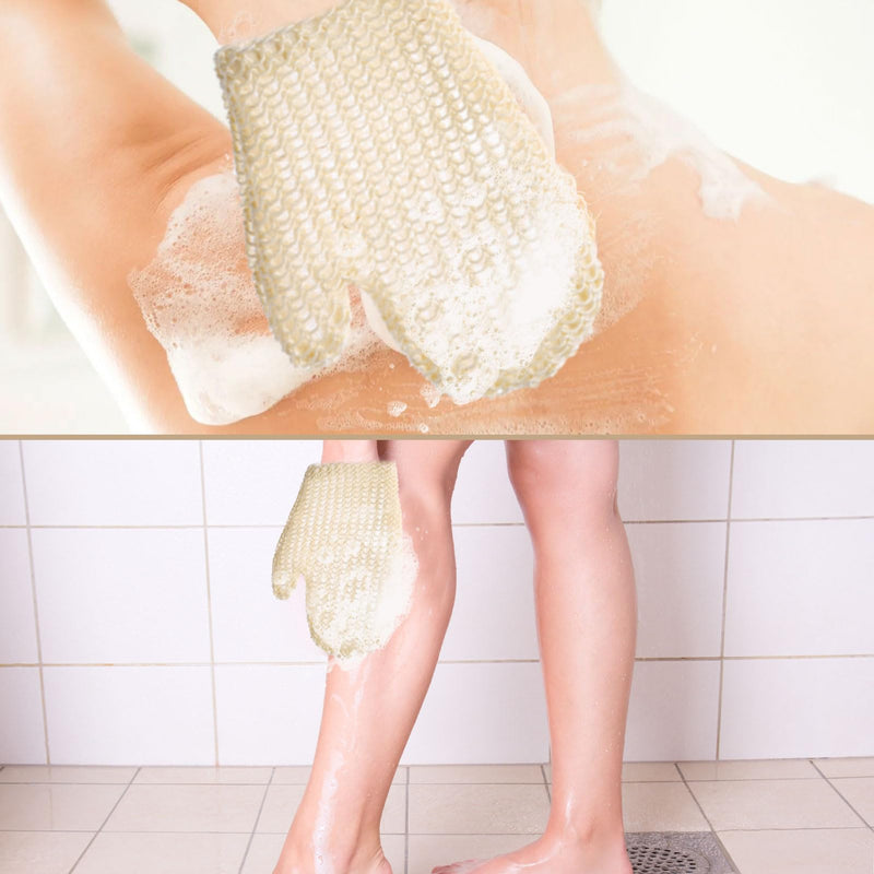 [Australia] - Pack of 2 peeling gloves, sisal shower gloves, massage gloves, body peeling gloves, bathing gloves for the body, spa towels, peeling gloves for the body, peeling massage gloves 
