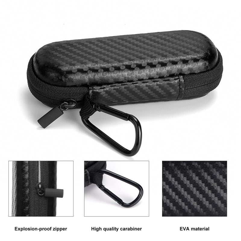 [Australia] - Glamgen Case for kardiamobile EKG Heart Monitor, Hard Travel Case for KardiaMobile 6L, Case for Kardia EKG Monitor, Pill Box and Carabiner Clip Included, Heart Monitor Travel case 