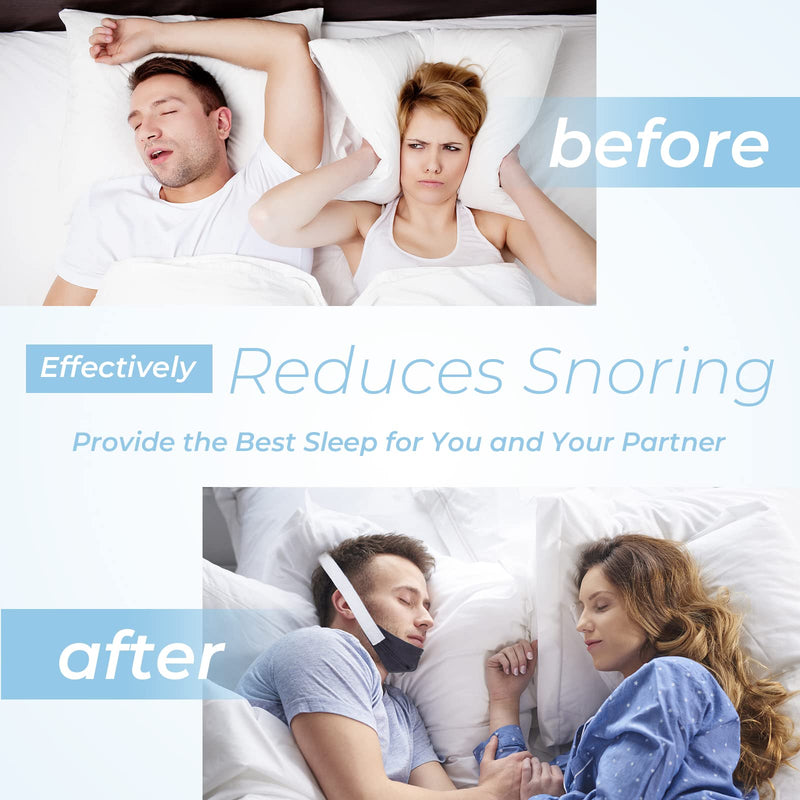 [Australia] - Chin Strap Replace for ResMed, Adjustable Ventilation Chin Strap to Keep Mouth Closed and Reduce Air Loss, Anti Snoring Chin Straps for Men Women (2 Pack) 2 Pack 