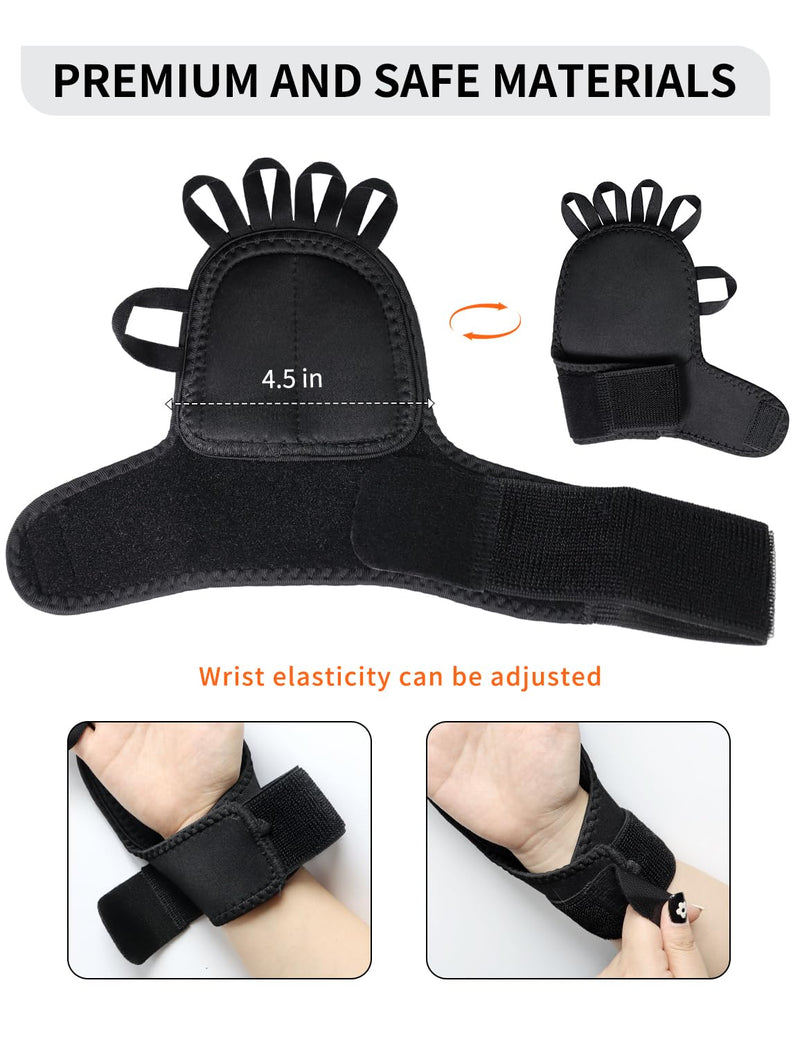 [Australia] - 2 Pack Weighted Gloves for Tremors, Improved Hand/Wrist Mobility, Adjustable Hand Stability Aid for Parkinson's Patients, Writing Stability & Strengthening, Hand Grip Strength Trainer Medium 