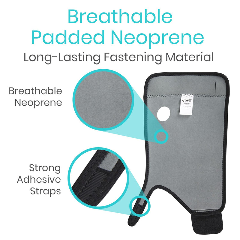 Vive Wrist Brace - Carpal Tunnel Hand Compression Support Wrap for Men, Women, Tendinitis, Bowling, Sports Injuries Pain Relief - Removable Splint - Universal Ergonomic Fit (Black, Left) Black