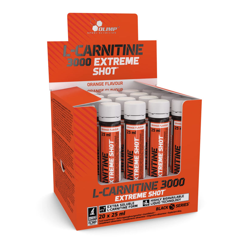 [Australia] - Olimp L-Carnitine 3000 Extreme Shot (20 x 25 ml) - Orange 