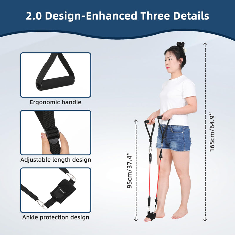 [Australia] - JFMkaer Knee Replacement Recovery Aids, Hip/Knee Rehabilitation Equipment After Knee Surgery - Leg Stretcher Exercise Improve Mobility and Flexibility for Knee Pain 