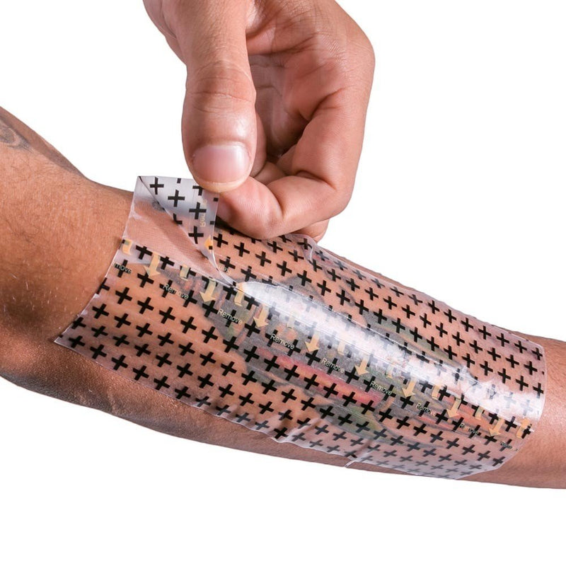 [Australia] - Recovery Aftercare Derm Shield Tattoo Aftercare Bandage Roll - Transparent, Waterproof Adhesive Bandages - 10 Inches x 8 Yards 