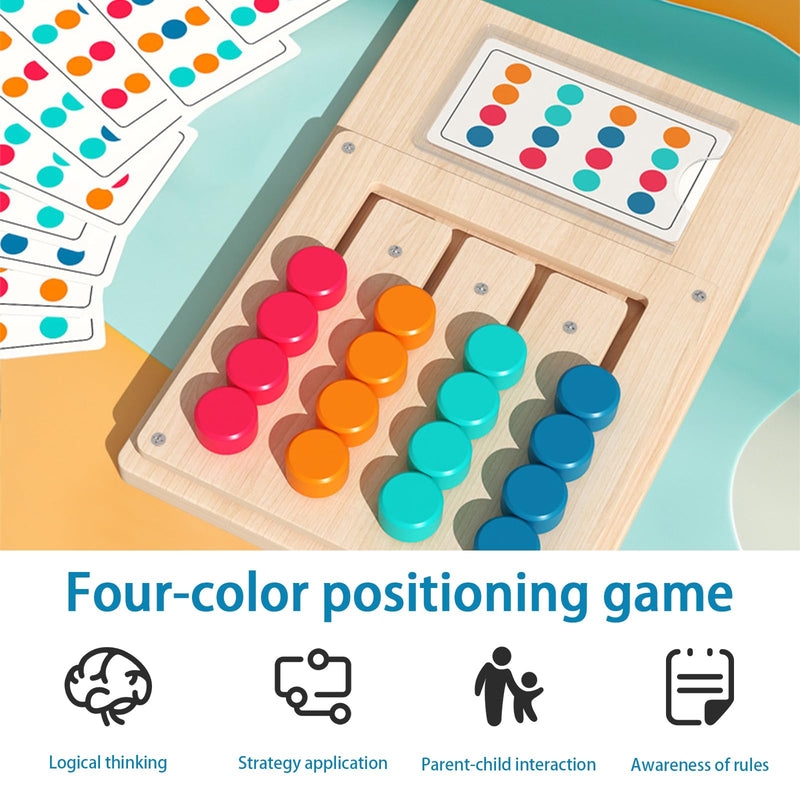 Wooden Dementia Games with 12 Cards for Seniors, Cognitive Stimulation Colour Memory Activities for Seniors, Portable Sensory Wooden Boards for Dementia in Adults