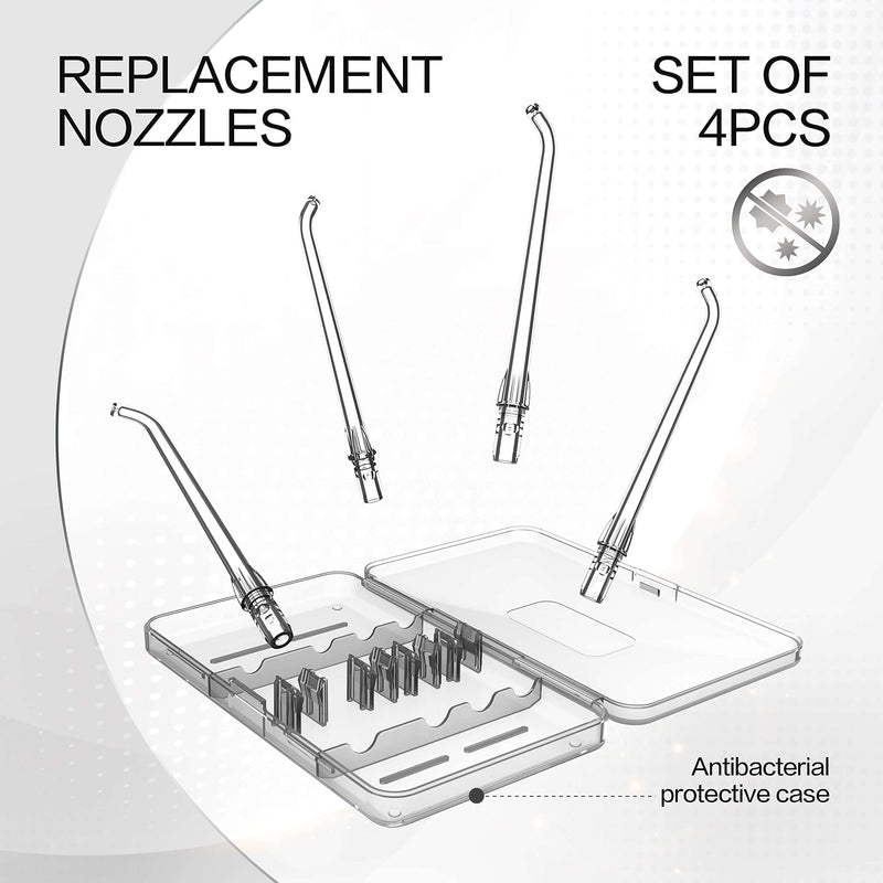 [Australia] - 4 x Standard Replacement Tips for SYNHOPE Mini Portable Water Flosser 