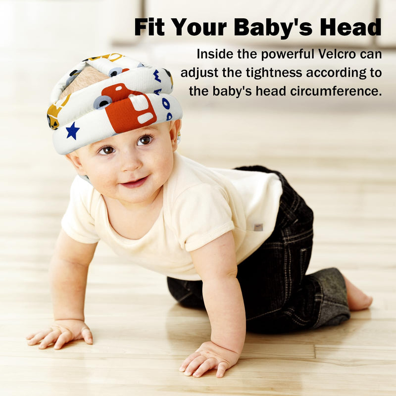[Australia] - Baby Head Protector for Crawling Walking, Baby Helmet Adjustable No Bumps and Soft Cushion, Infant Safety Cap for Kid Learning to Walk Style K 