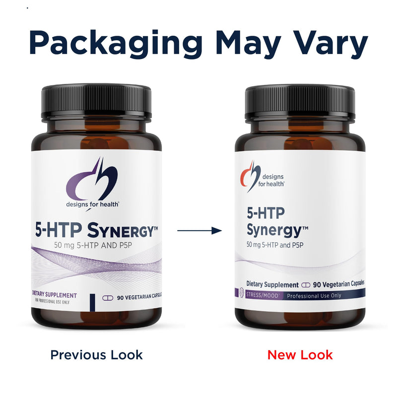 Designs for Health 5-HTP 50mg with Vitamin B6 (P-5-P) - 5-HTP Synergy 50 mg Supplement - Serotonin Precursors to Help Support Healthy Mood + Appetite (90 Capsules)