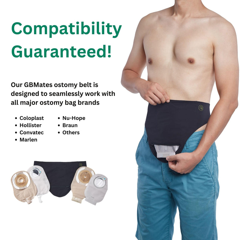 [Australia] - Ostomy Belt ™- Comfortable Colostomy Belt, Support Ostomy Bag Covers, Ostomy Belt for Men and Women - Adjustable Ostomy Support Belt-Ostomy Wrap (Medium) Medium 