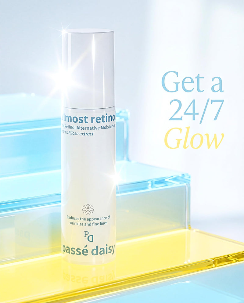 Passé Daisy, Renewal Moisturizer Sérum, Face Care, Skin Booster, Age-Defying, Vitamins, Antioxidants, Softens Look of Fine Lines, Sensitive Skin, Lightweight, Natural Formula, 1.69 Fl Oz.