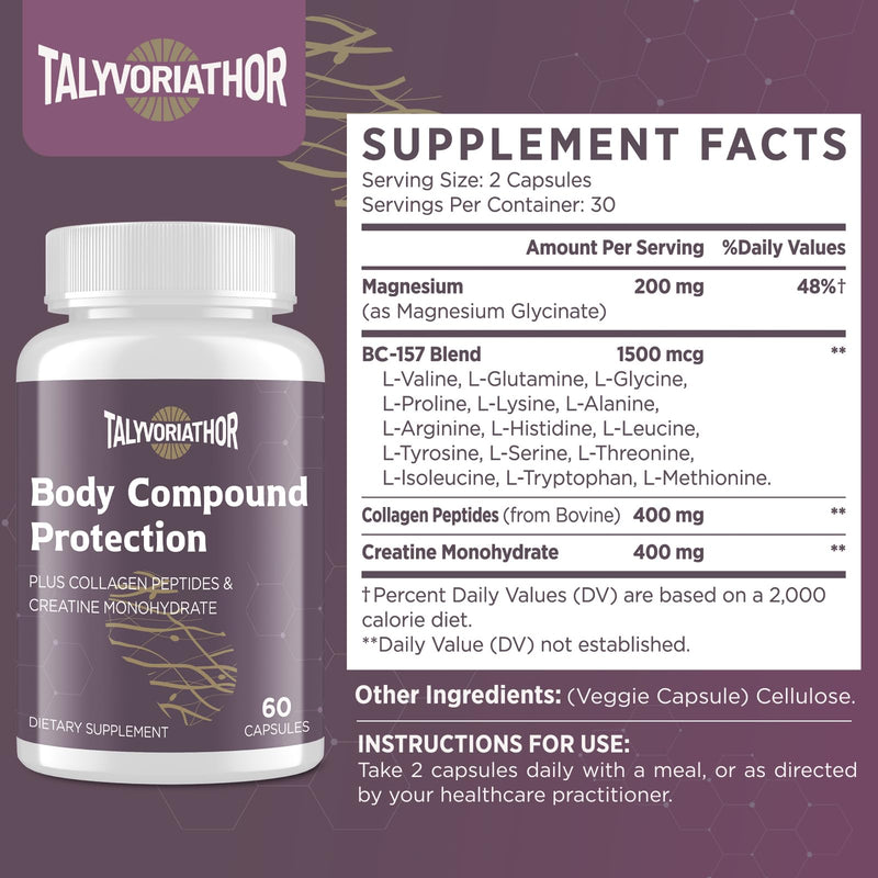 [Australia] - New 157 Body Compound Protection 1500mcg for Men & Women | Gluten-Free | 60 Capsules (2 Bottle) 60 Count (Pack of 2) 