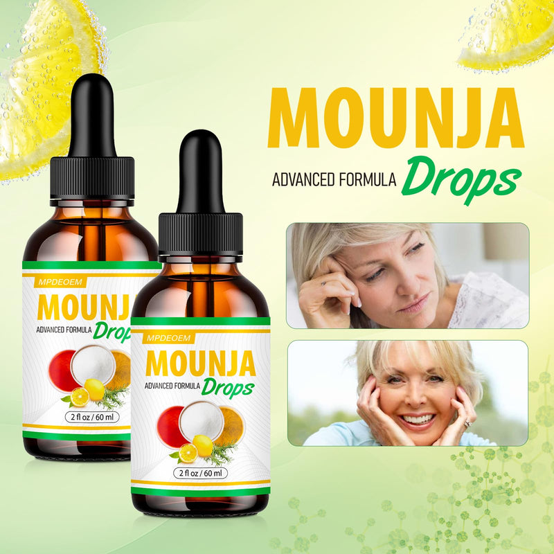 [Australia] - New Monja Drops - MoujaBurn Pro Liquid Drop, Premium Monja Burn Drops (Lemon Flavor Pack of 2) Lemon Flavor Pack of 2 