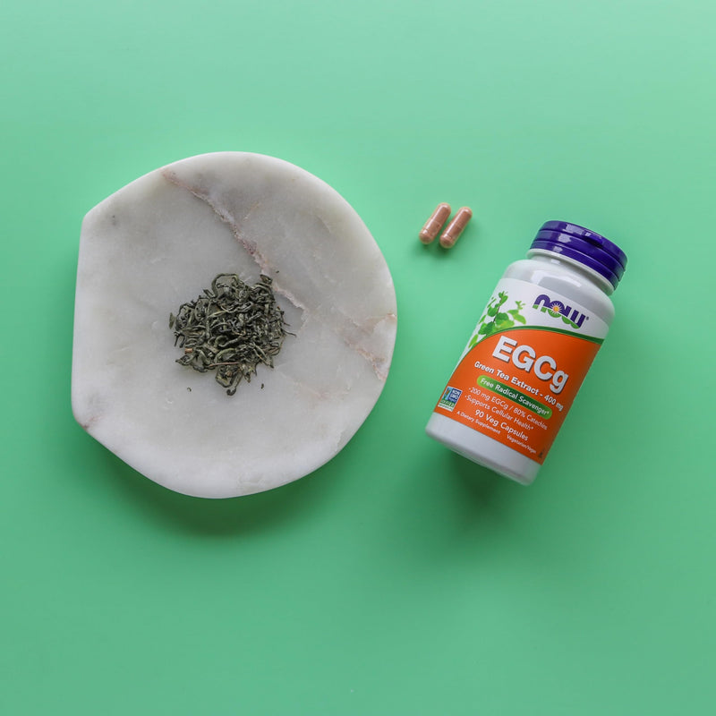 NOW Foods Supplements, EGCg Green Tea Extract 400 mg, Free Radical Scavenger*, 90 Veg Capsules 90 Count (Pack of 1)