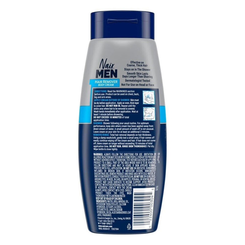 [Australia] - Nair Men Hair Removal Body Cream, 12 Ounce (Pack of 2) 13 Ounce (Pack of 2) 