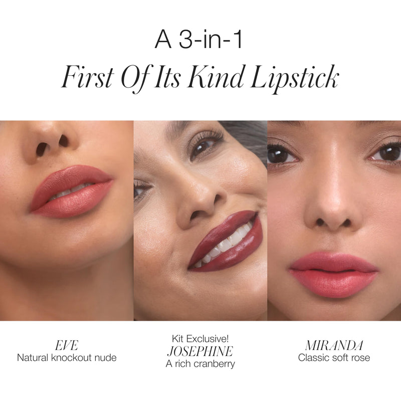 [Australia] - RMS Beauty Legends to Love Kit - Lipstick Set, Lip Tint Makeup Gift Set, Lip Color Gift Ideas, Lip Stain Make Up Kit Beauty Gifts for Teens & Women 0.12 Ounce (Pack of 3) 