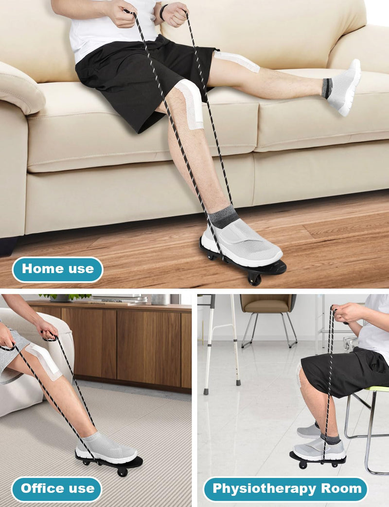 [Australia] - Knee Glide for Knee Replacement Recovery Aids Kit Knee Therapy Exercise Strengthening Equipment for ACL PCL MCL Knee Surgery Before and After 