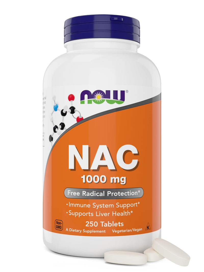 [Australia] - Now NAC, 1000 mg, 250 Tablets, Vegetarian and Vegan, Non-GMO 250 Count (Pack of 1) 