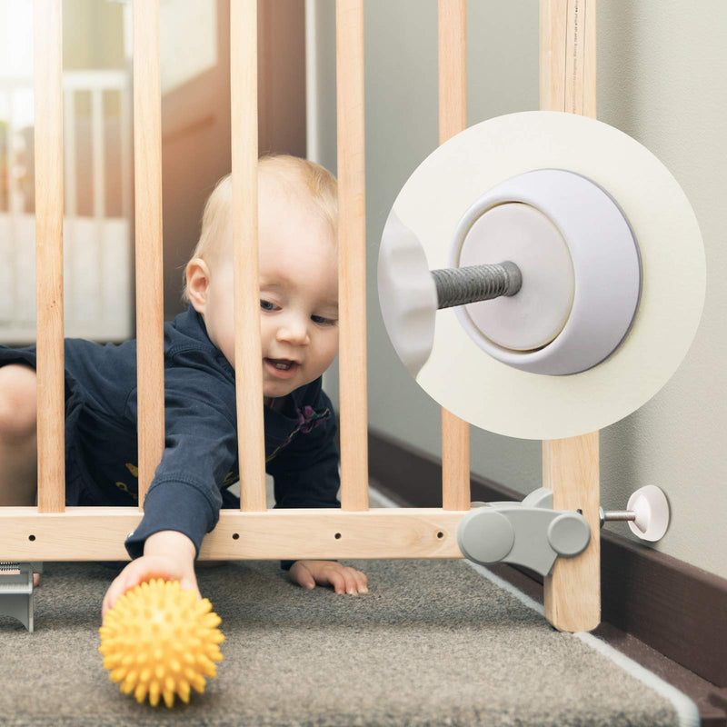 [Australia] - 4 Pack Baby Gate Wall Protector Wall Cups for Child Pressure Mounted Stair Safety Gate, Protect Walls & Doorways from Pet & Dog Gates 