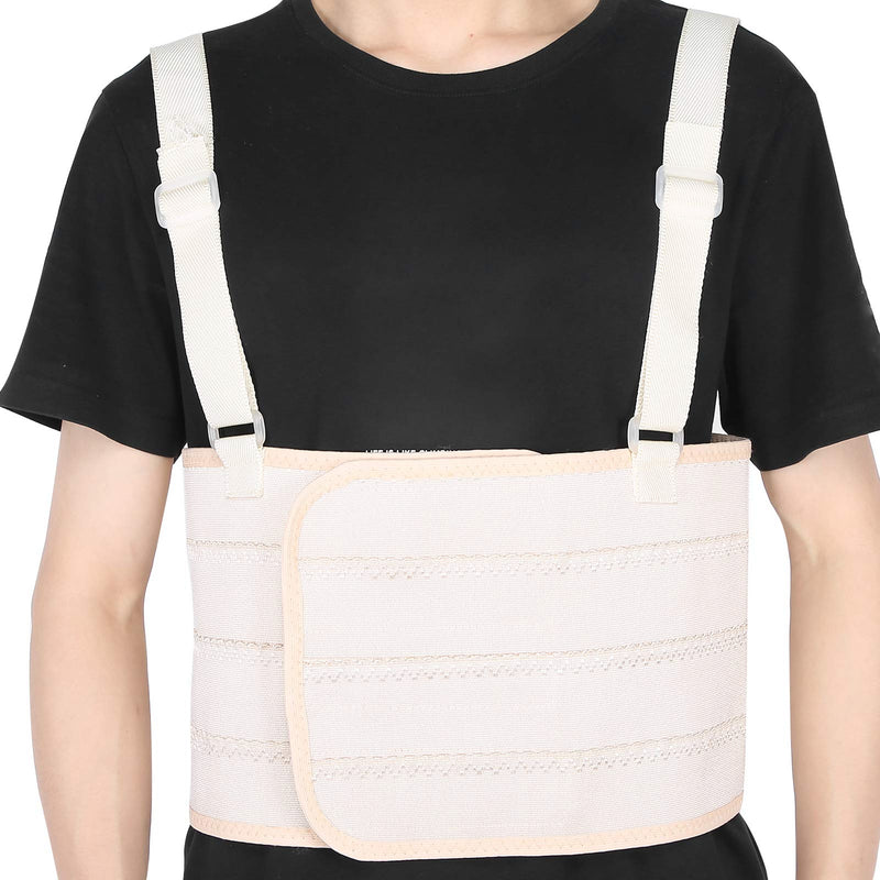 [Australia] - Rib Brace Rib,Rib and Chest Support Brace, Adjustable Rib Fracture Strap Chest Support Brace Breathable Lumbar Protector Belt for Cracked, Fractured or Dislocated Ribs(M) (2XL) 