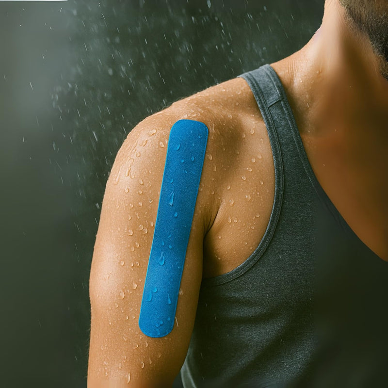 Kinesiology Rolls - Pack of 12 Sports & Face Tapes | 2.5 & 5 cm | Elastic & Waterproof Adhesive | Camouflage & Solid Colours | Breathable, Hypoallergenic, Residue-Free